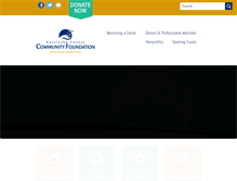 Tablet Screenshot of kcfoundation.org